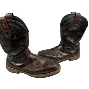Irish Setter Marshall Men 11.5 D Work Boots Brown Boots Safety Toe Western